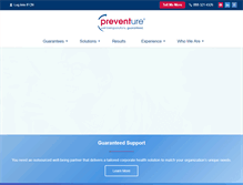 Tablet Screenshot of preventure.com